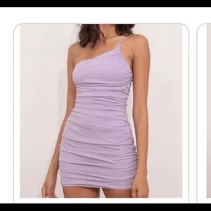 Lucy in the sky One shoulder Gina dress